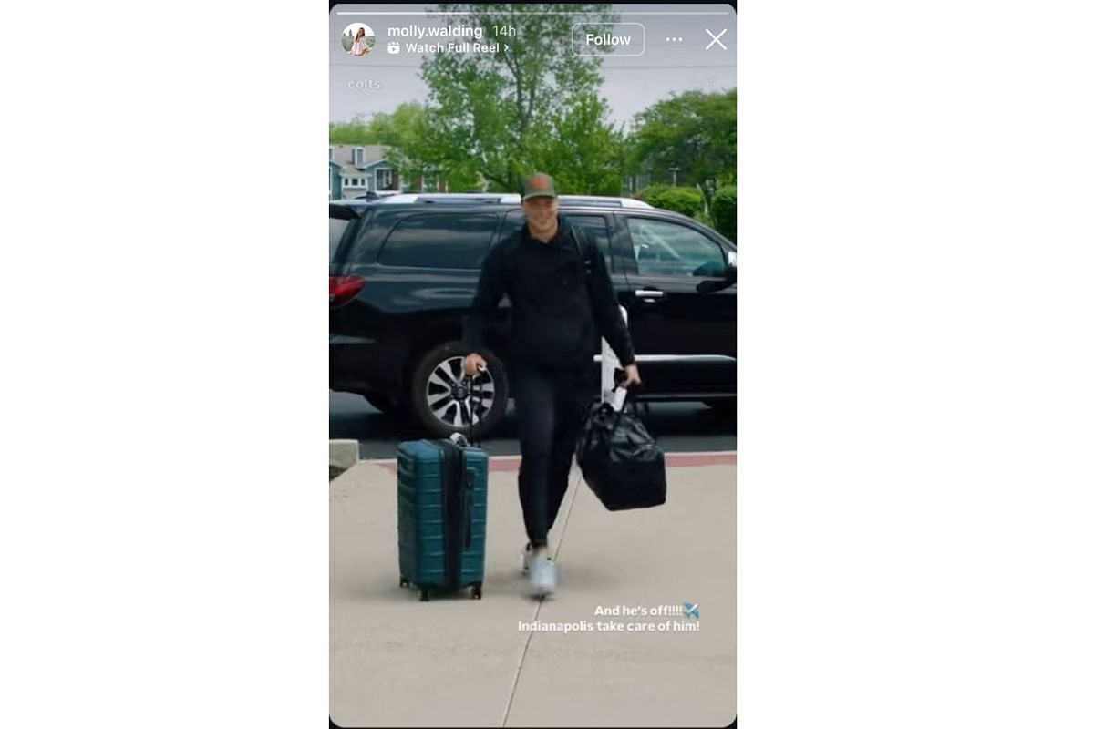 Riley Leonard's GF Molly Walding makes a plea to Colts as rookie QB shifts to Indianapolis for OTAs, Instagram